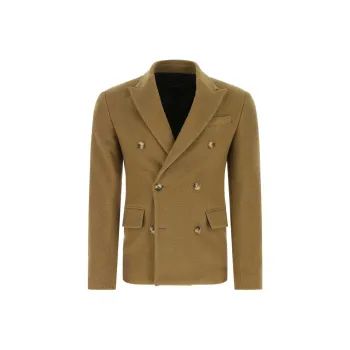 AMIRI Double-breasted Wool-blend Blazer