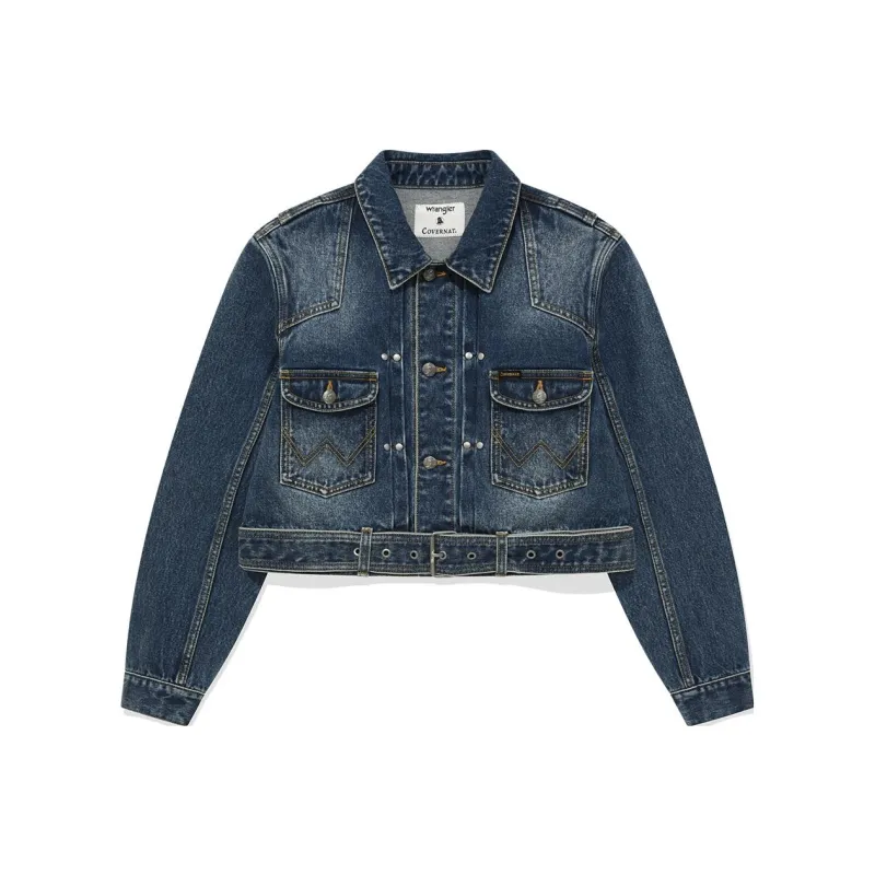 Wrangler X COVERNAT Denim Jackets Unisex Blue-0