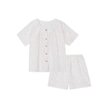 Xiang Ning Pai Pajama Set Women's Ecru