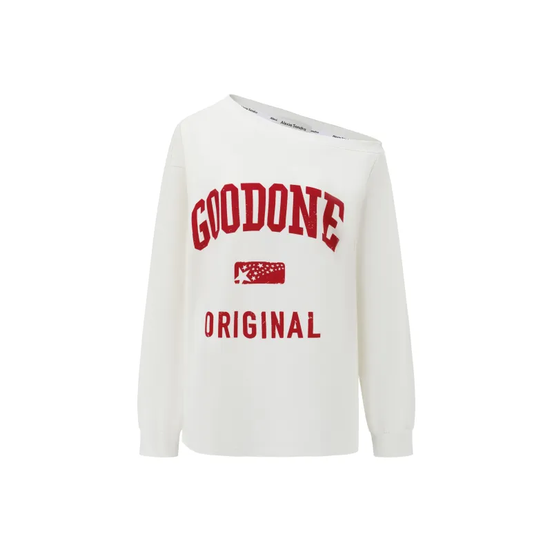 Alexia Sandra Sweatshirt Unisex White-0