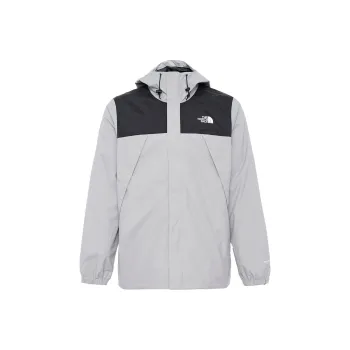 THE NORTH FACE Antora Outdoor Hiking Waterproof And Windproof To Keep Warm Windbreaker Jacket Men's Gray