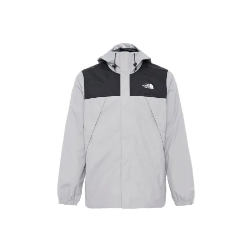 THE NORTH FACE Antora Outdoor Hiking Waterproof And Windproof To Keep Warm Windbreaker Jacket Men's Gray