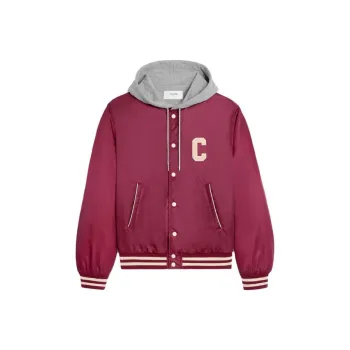 CELINE Oversized Hooded Teddy Jacket In Nylon