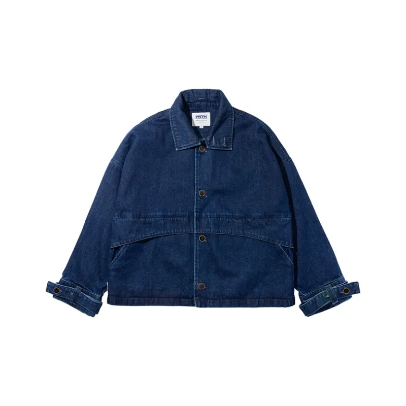 Prth Promethean Denim Jackets Unisex Blue-0