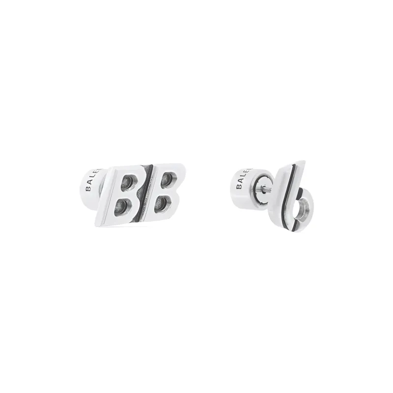Balenciaga Stud Earrings Men's Silver-1