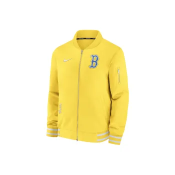 Nike Boston Red Sox Authentic Collection City Connect Game Time Men's Nike Mlb Full Zip Bomber Jacket