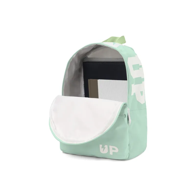 TURN UP Polyester Student Backpack Regular Unisex Green-3