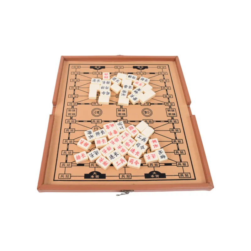 Lezhi By Me Portable Military Chess And Land Battle Chess, Solid Handcrafted Leather Foldable Board Games-2