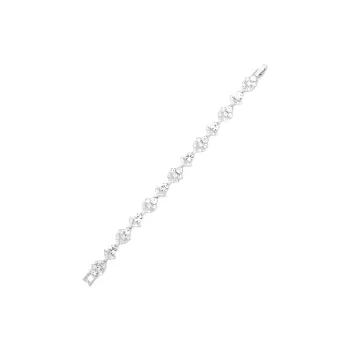 Givenchy Crystal, Metal Bracelets Unisex Silver