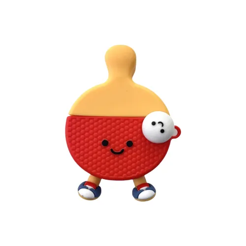 CHRROTA Compatibility With Apple AirPods 4 Silicone Cartoon Rotating Table Tennis Headphone Cases