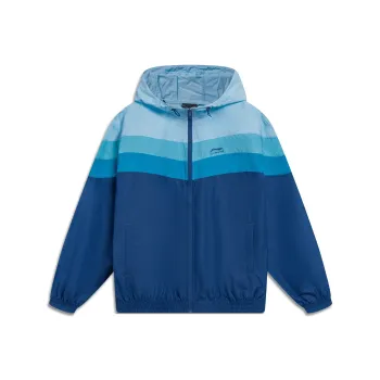 LiNing Sports Life Collection Jacket Men's New Denim Blue