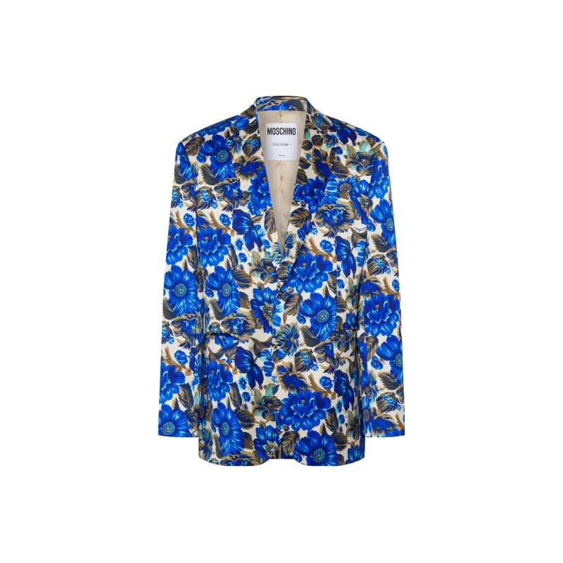 MOSCHINO SS24 Business Suit Men's Blue-0
