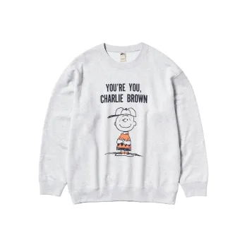 UNIQLO PEANUTS Collaboration Sweatshirt Unisex Gray