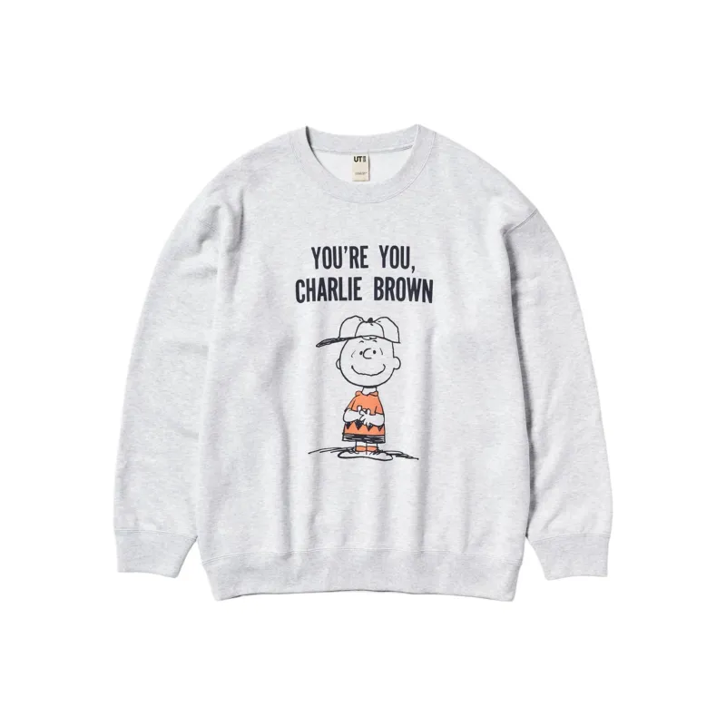 UNIQLO PEANUTS Collaboration Sweatshirt Unisex Gray-0