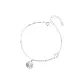 Fu Character Pendant Sterling Silver Bracelet-Y