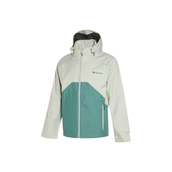 Columbia Waterproof And Windproof Windbreaker Jacket Men's Gray Green