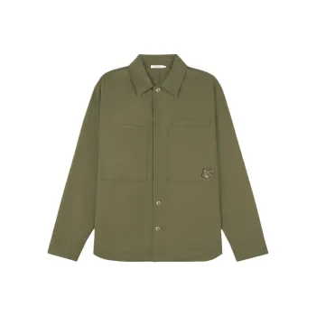 Maison Kitsune Curved Hem Shirt Jacket