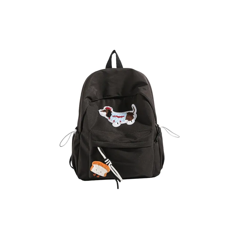 XIANGSU Nylon Fabric Backpack Unisex Multicolor-6