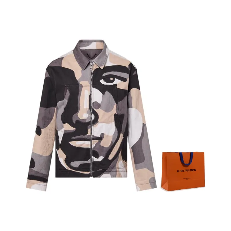 LOUIS VUITTON FW23 Denim Jacket Men's Multicolor-6