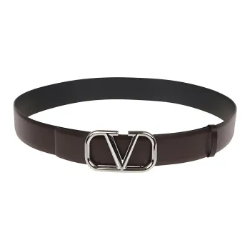 Valentino Leather Belts Men Black