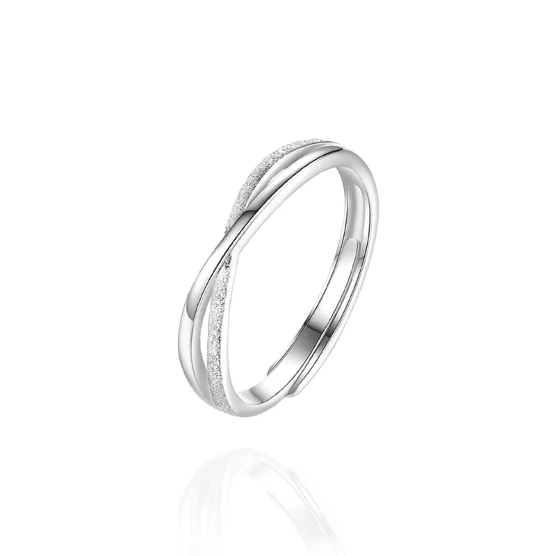 NUSQ S 999 Fine Silver Rings Unisex-8