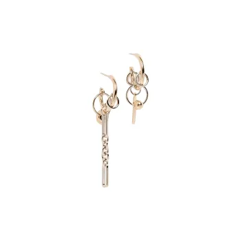 JUSTINE CLENQUET JEWELLERY Palladium-Plated Brass Earrings Women's Gold