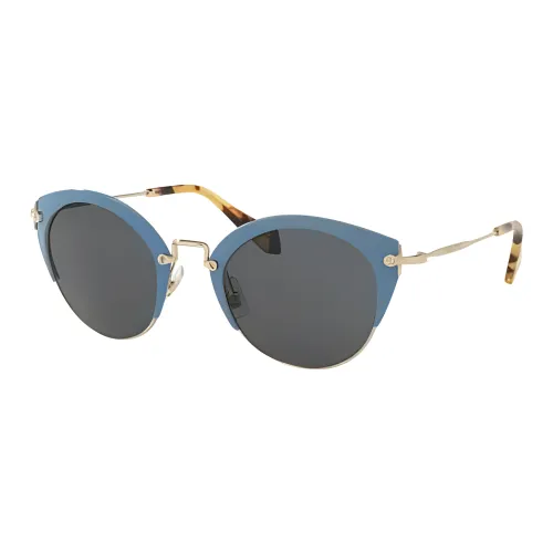 miu ballerina miu ballerina Metal Irregular Shape Sunglasses Women's Gold