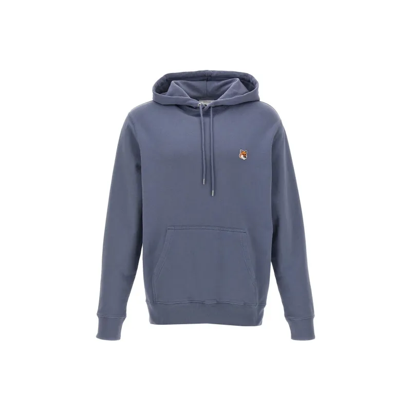 Maison Kitsuné Fox Head Patch Drawstring Hoodie-0