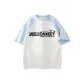 White & Sky Blue Sleeves