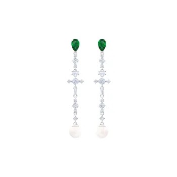 Swarovski Perfection Earrings Women's Silver