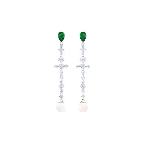 Swarovski Perfection Earrings Women's Silver