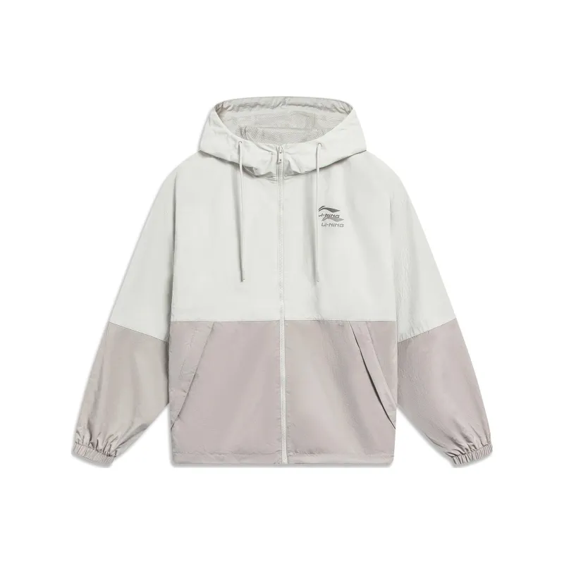 LiNing Sports Fashion Collection Jacket Unisex Silver Birch Gray-0