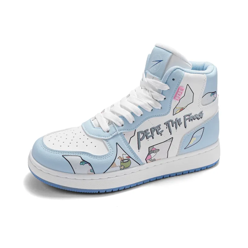 Pepe The Frog High-Top Skateboard Shoes Unisex-17