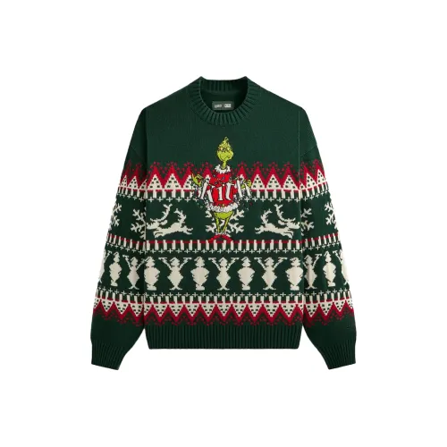 KITH X The Grinch Fair Isle Lewis Crewneck Sweater