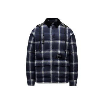 MONCLER GENIUS Frgmt Hiroshi Fujiwara Morany Hooded Checked Over Shirt