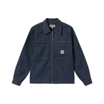 Stussy Denim Zip Up Work Shirt
