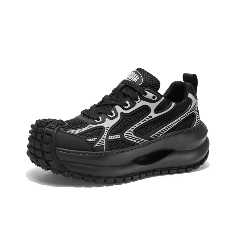 JANECO Slip Resistant, Abrasion Resistant, Breathable Low Top Chunky Sneakers Men's-8