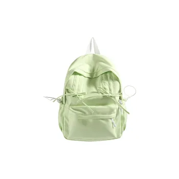 XIANGSU Nylon Fabric Backpack Women's Light Green/Dark Green/Gray/Black