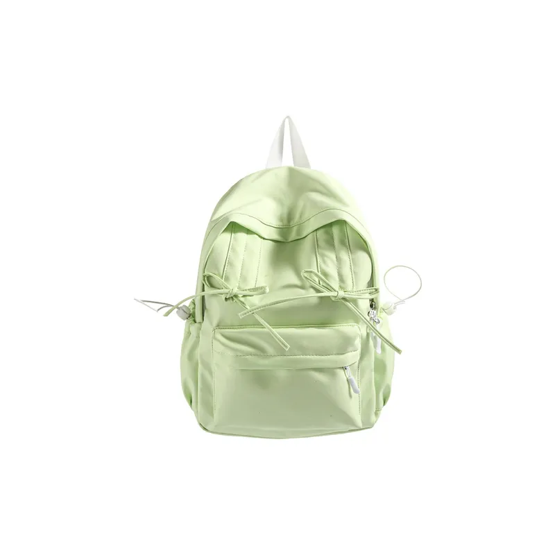 XIANGSU Nylon Fabric Backpack Women's Light Green/Dark Green/Gray/Black-0