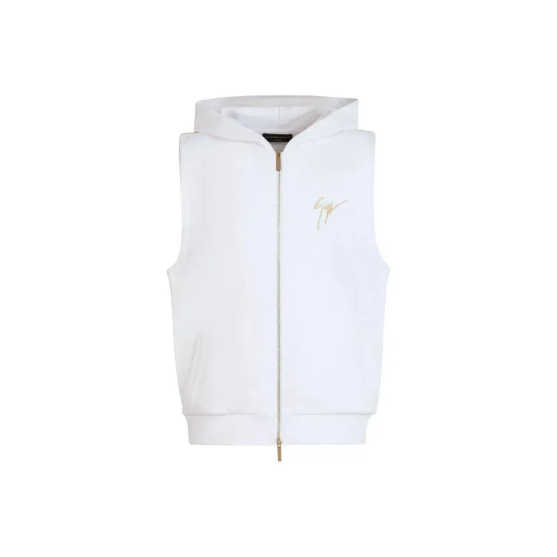 Giuseppe Zanotti Sleeveless Zip front Hoodie-6