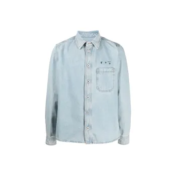 OFF WHITE SS21 Denim Jacket Men's Light Blue