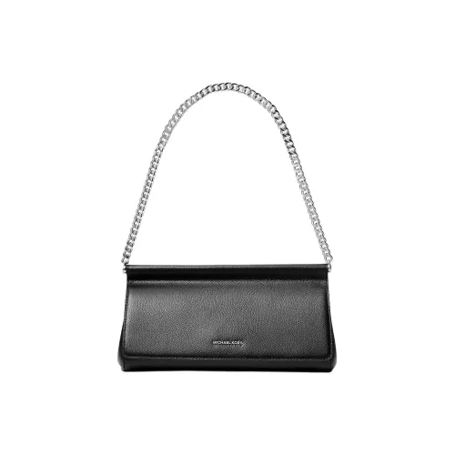 MICHAEL KORS Leather Shoulder Bag Medium Size Women's Black