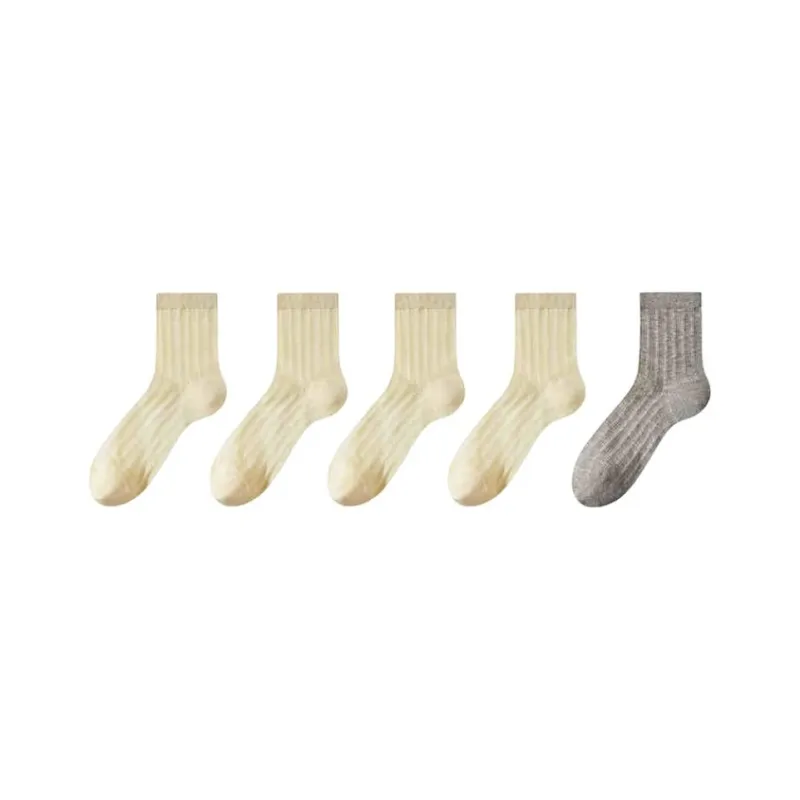 MADALLO Mid Calf Socks Women's 5 Pack-1