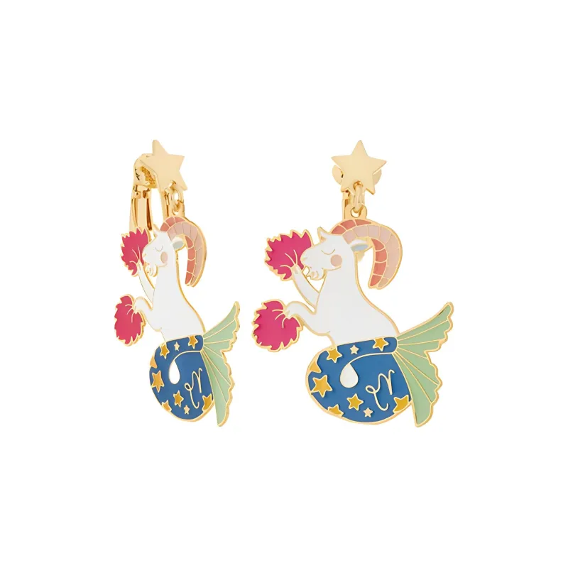 LES NEREIDES Gold Plated Clip On Earrings Women's Multicolor-1