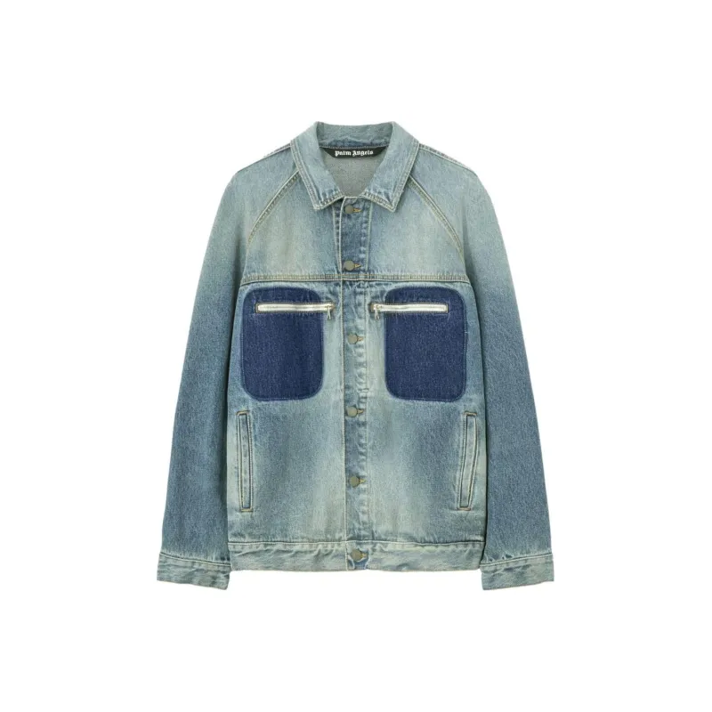 PALM ANGELS Buttoned Denim Jacket-0