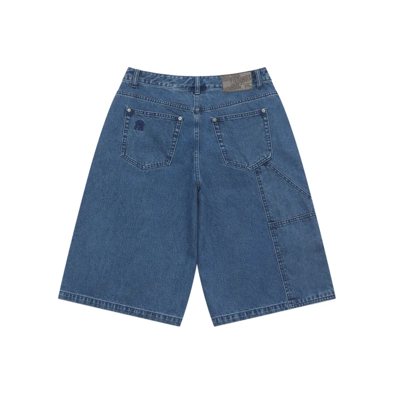 MLB MONOGRAM Reading Collection Denim Shorts Men Blue-1