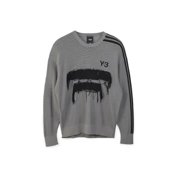 Y 3 Free Shipping With AdiClub Y 3 Graphic Knit Crew Sweater