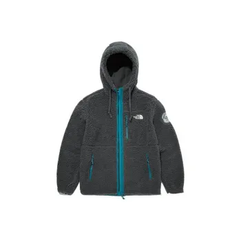THE NORTH FACE Play Green Fleece Hoodie Charcoal Grey Unisex Korea Version