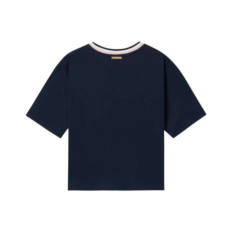 MICHAEL KORS Regular T Shirt Women's Navy Blue-1