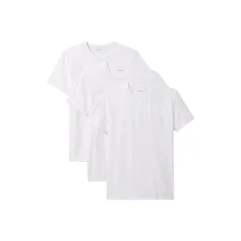 CALVIN KLEIN T Shirt Europe Version Men's 3 Pack White